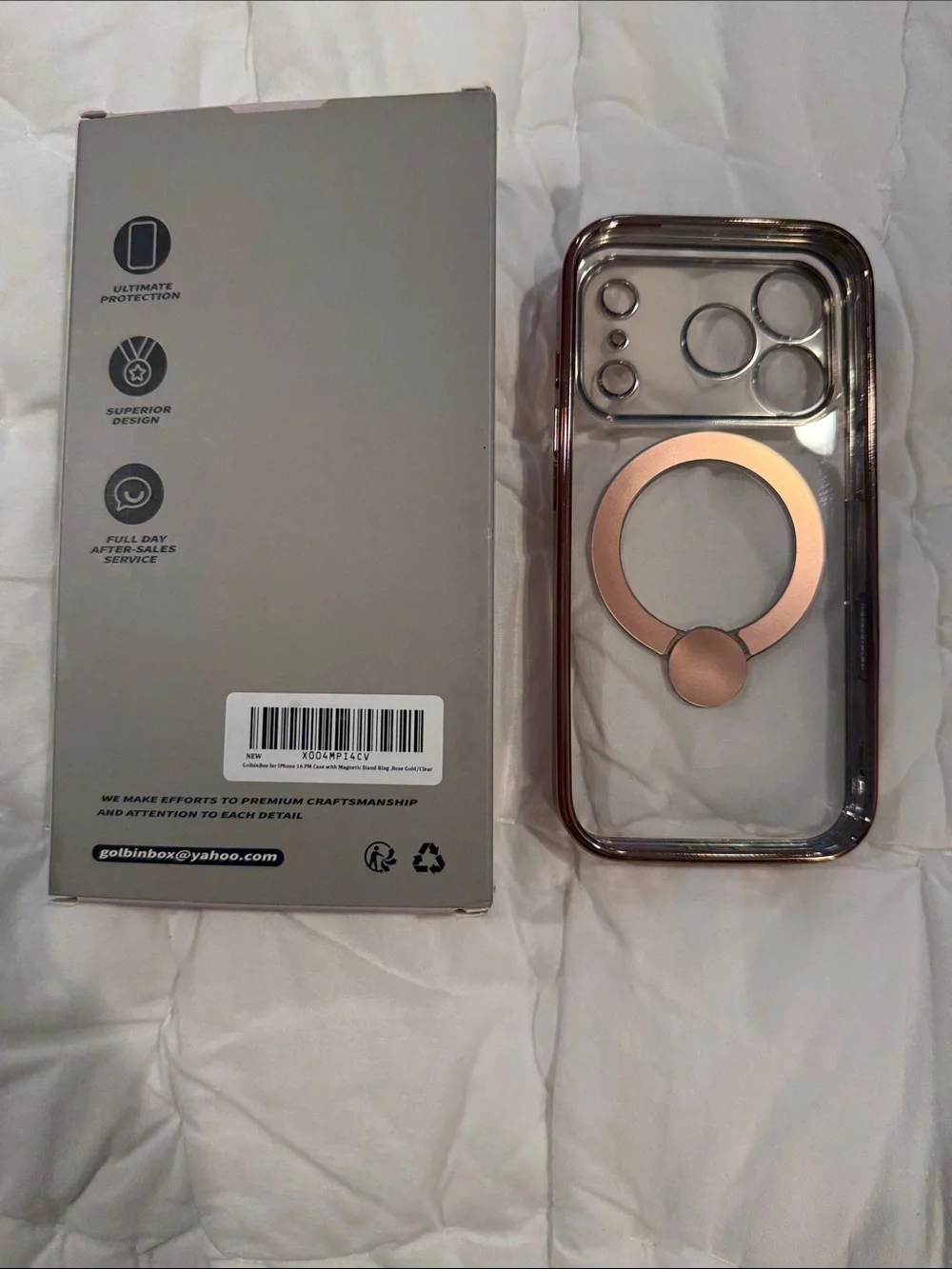 iPhone 16 Pro Case With 360° Spin Magnetic Stand